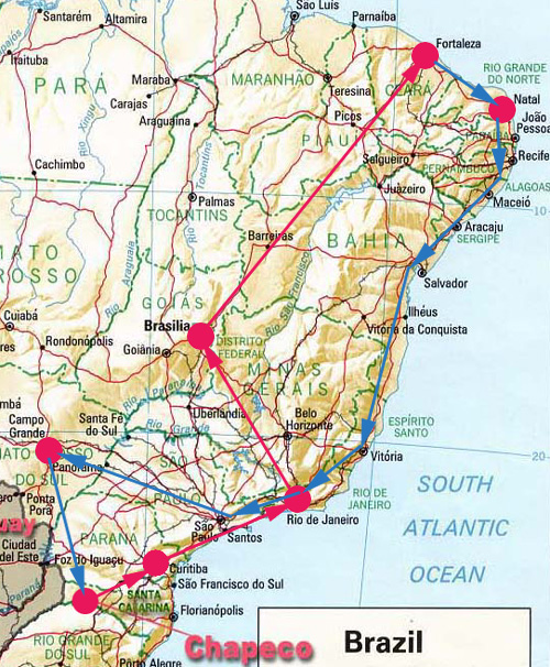 Fer�asl��in, lei�in til var farin me� r�tu og sl��in �n�kv�m.